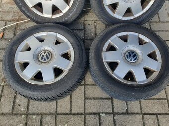 Alu kola vw 5x100 r14 6j et43 pneu 185/60/14 - 3