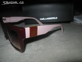 nové sluneční brýle Karl Lagerfeld burgundy/pink - 3