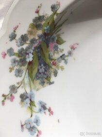 staré talíře s poměnkami - 3