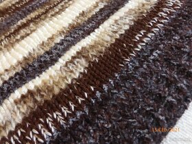 SVETR hnědý melír v. S- M // ROLÁK teplý v.M nenošený - 3