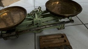 Starožitné váhy + závaží zdarma - 3