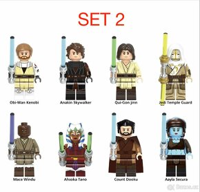 Rôzne figúrky Star Wars 4 (8ks) typ lego - nové - 3