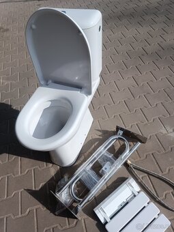 Vysoký záchod toaleta wc pro seniory postižené jika - 3