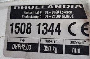 Hydraulická plošina Dhollandia DHPH2 pro vozíčkáře - 3