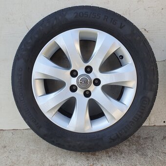 Alu kola Opel 16" 5x110, letní Continental 205/55R16 - 3