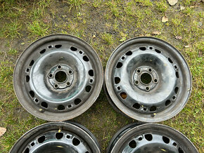 4 ks plechových disků VW, Škoda, Seat 15" 5x100 6J et38 - 3