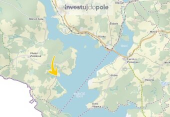 Prodej pozemku v blízkosti vodní nádrže Lipno v k.ú. Pestřic - 3
