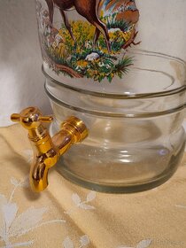 Láhev s kohoutkem a štamprlaty s motivy zvířat - 3