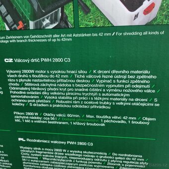 NOVÝ zahradní drtič válcový s nádobou - 3