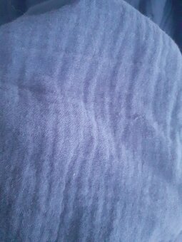 Bavlněné modré šaty s kapsy, univerzální - 3