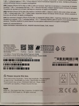 iPhone 16 pro max 512 GB bílý - 3