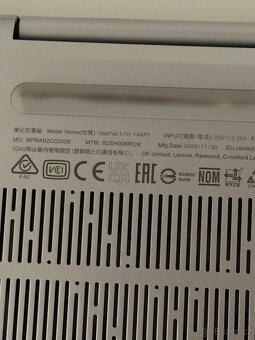 Lenovo IdeaPad 5 Pro 14IAP7 Cloud Grey celokovový - 3