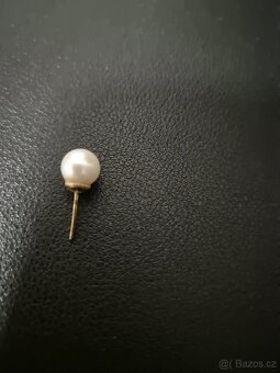 Náušnice perly se zlatem - 3