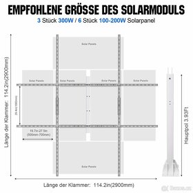 Dvouosý sledovací systém solárních panelů až 1700w - 3