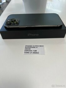 iPhone 13 Pro Max 256GB - TOP - ZÁRUKA - SLEVA - 3
