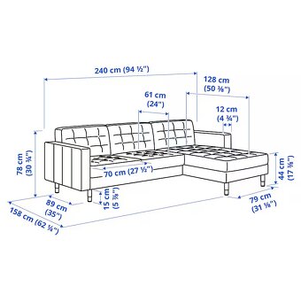 modulární pohovka Ikea Landskrona - 3