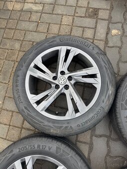 ORIGINÁL Alu Volkswagen Valencia R17, 5x100- TOP STAV, LETNÍ - 3