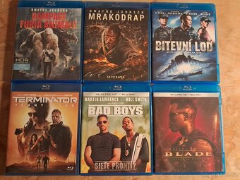 4K UHD + blu-ray + 3D filmy - 3