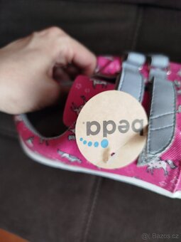 Nové, nenošené dívčí barefoot látkové tenisky Beda 35 - 3