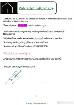 ‼️NEVEŘEJNÁ NABÍDKA‼️ – stavební pozemky u Přelouče - 3