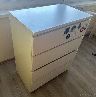 MALM Komoda se 4 zásuvkami, 80x100 cm - PRODANO - 3