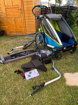 Thule Chariot Sport 1 s prisl. jogger, tyč kolo, miminkovnik - 3