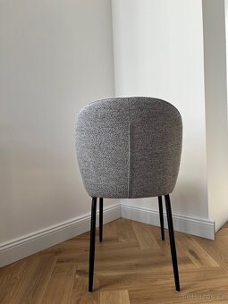 Nové designové židle šedé - 3