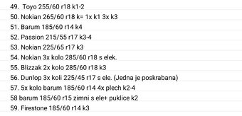 RŮZNÉ DRUHY PNEUMATIK S ELEKTRONY I BEZ (PŘES 60 SAD) - 3