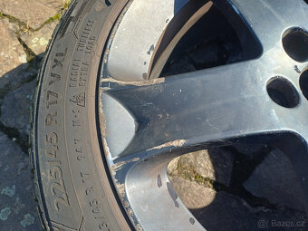 4x Alu kola 5x108, R17 s celoročními pneumatikami - 3