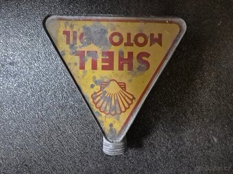 Originál starožitná  plechovka chovka na  olej Shell 1930 - 3
