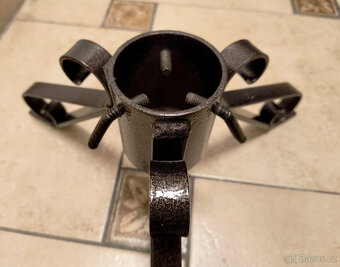 stojan na vánoční stromek, kovový, nový - 3