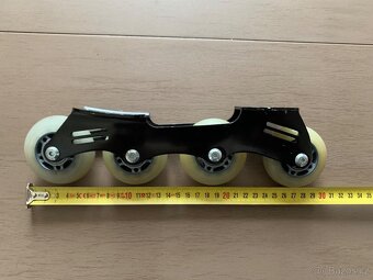 Kolečkové brusle - Podvozek, měkčí kolečka. - 3