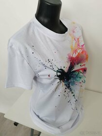 Dámské bílé tričko s potiskem vážky - Vel. M-M/L-L - 3