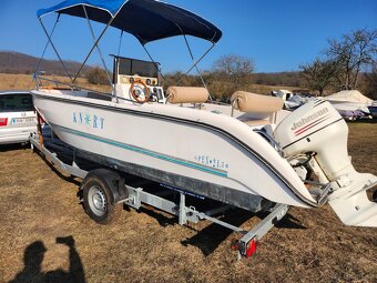 Lod Knort 6.2m, bimini, sprcha, ležení, motor V4 90hp, vlek - 3