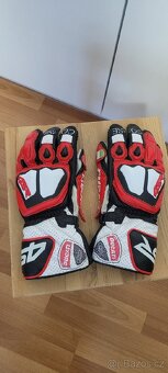 4SR závodní rukavice vyrobený na zakázku s designem Ducati - 3