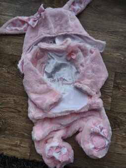 Overal/kostým zajíčka se srdíčky - 3