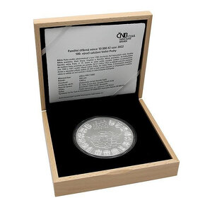Stříbrná mince 10 000 Kč, Velká Praha, provedení PROOF - 3