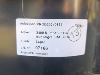 Popelnice, plastová nádoba na odpad 240 ltr. - 3