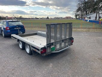 ✅Bržděný přívěs na bagr Hulco 3000 kg, alu podlaha, nová stk - 3