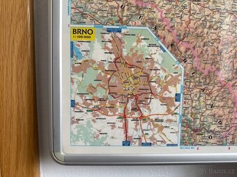 Magnetická mapa ČR . Rozměr 65 x 100 cm - 3