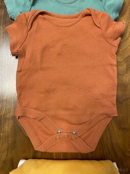 F&F Body s krátkým rukávem 0-3m, 5ks - 3