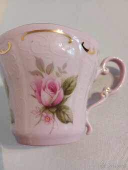 Šálek - růžový porcelán Leander - komu chybí - 3