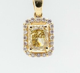 14K náhrdelník s diamanty 0,74ct - certifikát AIG - 3