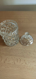 Skleněný tác,slánka,cukřenka - 3