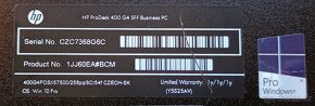 HP ProDesk 400 G4 SFF,WIN 10,SSD 256GB,RAM 8GB - 3