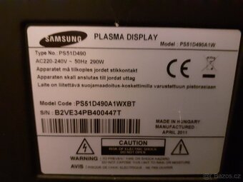 Televize plazma SAMSUNG PS51D490 - 3