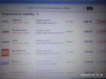 Lindam 14cm Univerzální prodloužení, stříbrná - 3
