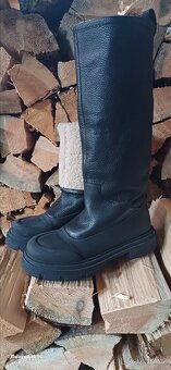 Kožené kozačky Zara - 3