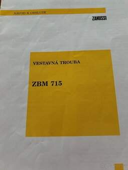 vestavná elektrická trouba Zanussi - 3