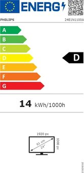 24" Philips 24E1N1100A jako nový 5x používaný - 3
